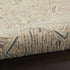 8' X 11' Ivory Tan and Gray Wool Geometric Area Rug