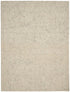 8' X 11' Ivory Tan and Gray Wool Geometric Area Rug