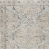 9' X 11' Beige And Ivory Floral Distressed Area Rug