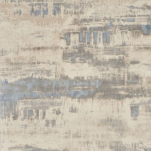 8' X 10' Beige And Gray Abstract Area Rug