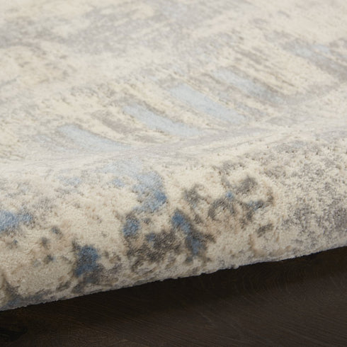 8' X 10' Beige And Gray Abstract Area Rug