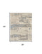 8' X 10' Beige And Gray Abstract Area Rug