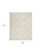 8' X 10' Beige And Ivory Floral Area Rug