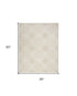 8' X 10' Beige And Ivory Floral Area Rug
