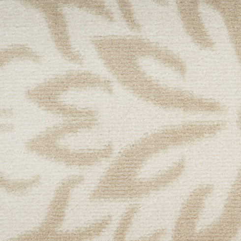 8' X 10' Beige And Ivory Floral Area Rug