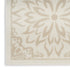 8' X 10' Beige And Ivory Floral Area Rug