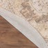 8' Beige And Ivory Floral Medallion Round Rug
