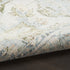 8' Beige And Green Floral Medallion Round Rug
