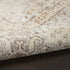 8' Beige And Brown Geometric Runner Rug