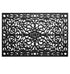 24" X 36" Black Rubber Scrollwork Outdoor Door Mat