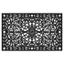 24" X 36" Black Rubber Scrollwork Outdoor Door Mat