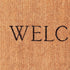 30" X 48" Natural and Black Coir Welcome Outdoor Door Mat