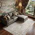 8' X 10' Ivory Oriental Distressed Area Rug With Fringe