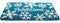 18" X 30" Aqua Blue and White Coir Snowflake Welcome Outdoor Winter Door Mat