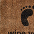 18" X 30" Brown and Black Coir Wipe Your Paws Outdoor Door Mat