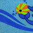 18" X 30" Blue Coir Dolphin Outdoor Door Mat