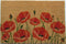 24" X 36" Brown and Red Coir Floral Outdoor Door Mat