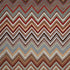 8' X 11' Red White and Brown Chevron Area Rug