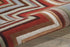 8' X 11' Red White and Brown Chevron Area Rug