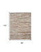8' X 11' Ivory and Gray Abstract Non Skid Area Rug