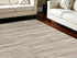 8' X 11' Ivory and Gray Abstract Non Skid Area Rug