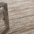 8' X 11' Ivory and Gray Abstract Non Skid Area Rug