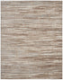 8' X 11' Ivory and Gray Abstract Non Skid Area Rug