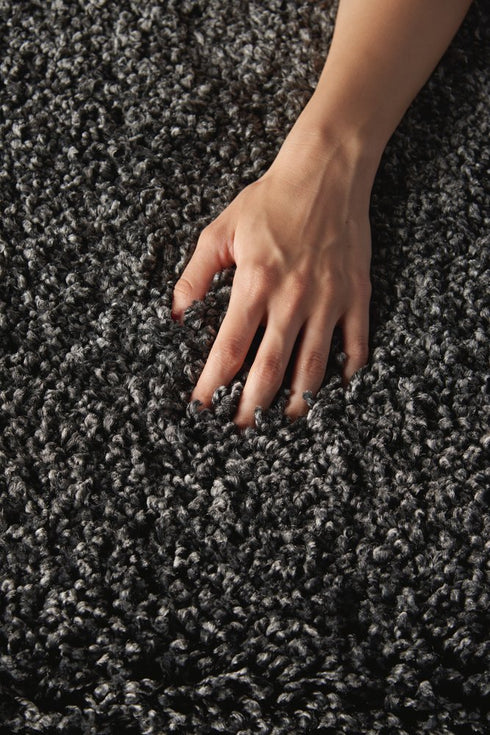 7' X 10' Gray Shag Area Rug