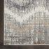 8' X 10' Ivory Gray and Brown Chevron Non Skid Area Rug