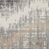 8' X 10' Ivory Gray and Brown Chevron Non Skid Area Rug