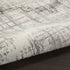 8' X 10' Ivory Gray and Brown Chevron Non Skid Area Rug