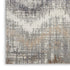 8' X 10' Ivory Gray and Brown Chevron Non Skid Area Rug