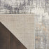 8' X 10' Ivory Gray and Brown Chevron Non Skid Area Rug