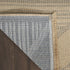 8' X 10' Natural And Beige Geometric Flatweave Non Skid Area Rug With Fringe