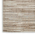 6' Ivory and Gray Abstract Non Skid Runner Rug