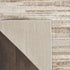 6' Ivory and Gray Abstract Non Skid Runner Rug