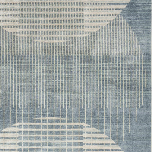 8' X 10' Green Abstract Area Rug