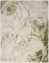 8' X 10' Green Abstract Area Rug