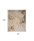 8' X 10' Beige Abstract Area Rug