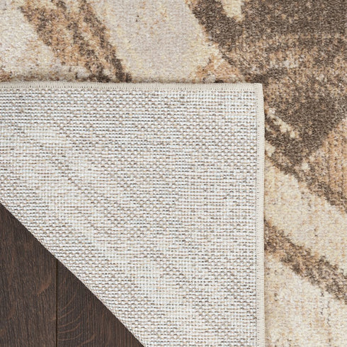 8' X 10' Beige Abstract Area Rug