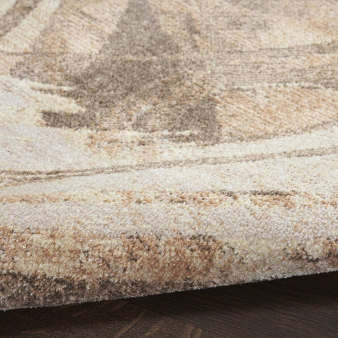 8' X 10' Beige Abstract Area Rug