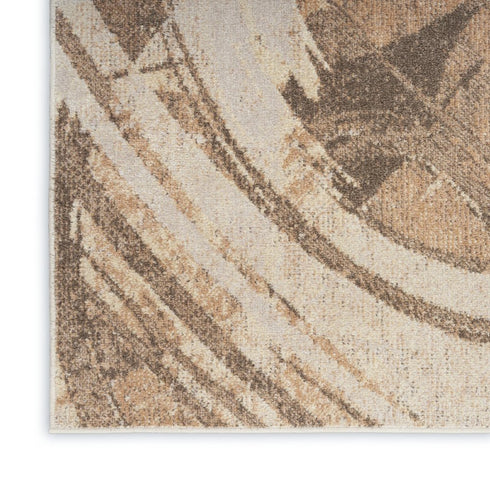 8' X 10' Beige Abstract Area Rug