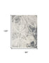 8' X 10' Blue Abstract Area Rug