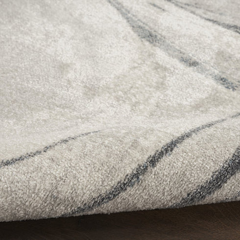 8' X 10' Blue Abstract Area Rug