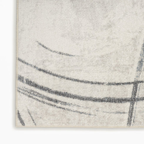 8' X 10' Blue Abstract Area Rug