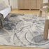 8' X 10' Blue Abstract Area Rug