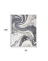 7' X 9' Gray Abstract Area Rug