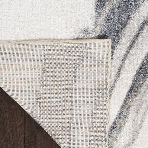 7' X 9' Gray Abstract Area Rug