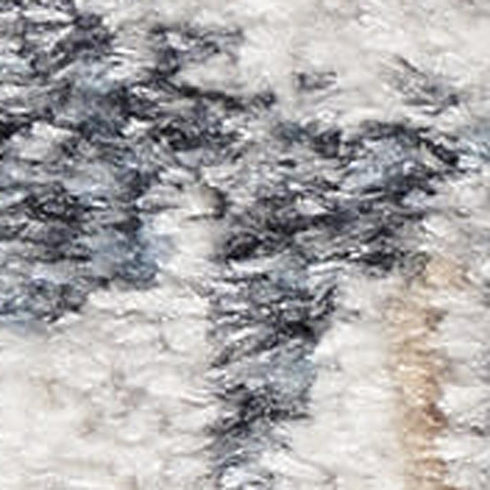 8' X 10' Tan Floral Distressed Area Rug