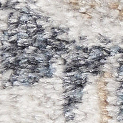 8' X 10' Tan Floral Distressed Area Rug